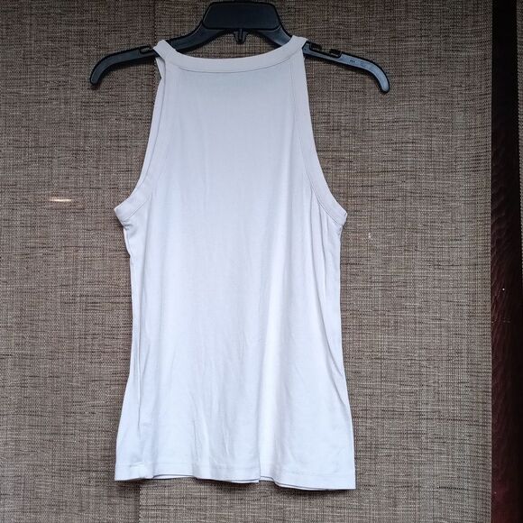 Natural White Sleeveless Women's Tank Top - Picture 3 of 3